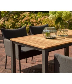 Siena Garden Gartentisch Geneva, Ca. B160/H74,2/T90 Cm -Gartenmöbel 6986541 WE DE 008 GenevaTischTeakGraph